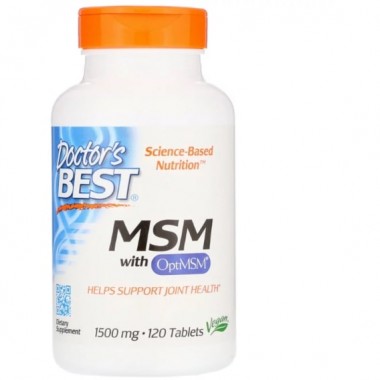 Препарат для суставов и связок Doctor's Best MSM 1500 mg 120 Tabs DRB-00097