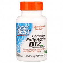 Витамин Б12 Doctor's Best Quick Melt Fully Active B12 1000 mcg 60 Tabs DRB-00328