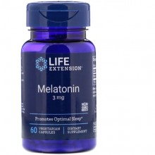 Мелатонин для сна Life Extension Melatonin 3 mg 60 Veg Caps LEX-33006 Мелатонин для сна Life Extension Melatonin 3 mg 60 Veg Caps LEX-33006