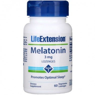 Мелатонин для сна Life Extension Melatonin 3 mg 60 Veg Lozenges LEX-33206 Мелатонин для сна Life Extension Melatonin 3 mg 60 Veg Lozenges LEX-33206