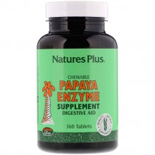 Комплекс для пищеварения Nature's Plus Chewable Papaya Enzyme Supplement 360 Tabs NAP-04462 Комплекс для пищеварения Nature's Plus Chewable Papaya Enzyme Supplement 360 Tabs NAP-04462