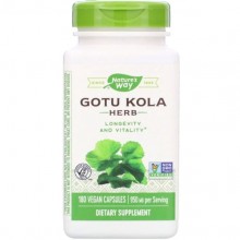 Комплекс для профилактики давления и кровообращения Nature's Way Gotu Kola Herb 475 mg 180 Veg Caps NWY-14008