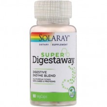 Пищеварительные ферменты Solaray Super Digestaway, Digestive Enzyme Blend 90 Veg Caps SOR-04801
