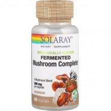 Грибной комплекс Solaray Organically Grown Fermented Mushroom Complete 600 mg 60 Veg Caps SOR-95379