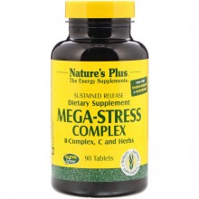 Комплекс для профилактики нервной системы Nature's Plus Mega-Stress Complex 90 Tabs NTP1261 Комплекс для профилактики нервной системы Nature's Plus Mega-Stress Complex 90 Tabs NTP1261