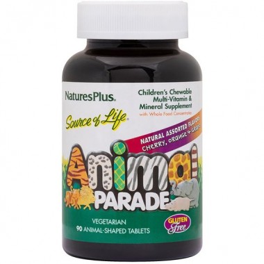 Витаминно-минеральный комплекс Nature's Plus Animal Parade 90 Animal Shaped Gummies Cherry, Orange, Grape flavors NTP29980