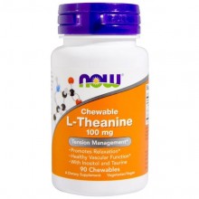 Теанин NOW Foods L-Theanine 100 mg 90 Chewables NF0144 Теанин NOW Foods L-Theanine 100 mg 90 Chewables NF0144
