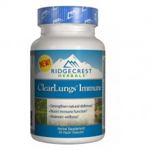Комплекс для профилактики дыхательной системы RidgeCrest Herbals Clear Lungs Immune 60 Veg Caps RCH139