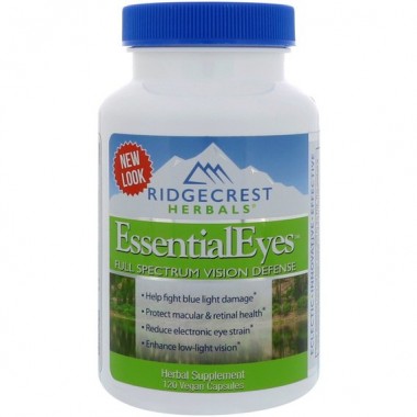 Комплекс для профилактики зрения RidgeCrest Herbals EssentialEyes 120 Veg Caps RCH197