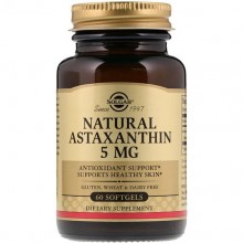 Астаксантин Solgar Natural Astaxanthin 5 mg 60 Softgels SOL-00071