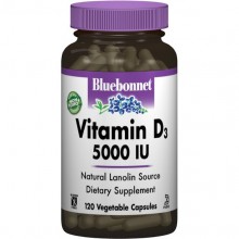 Витамин D Bluebonnet Nutrition Vitamin D3 5000 IU 120 Veg Caps BLB0369