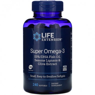 Омега 3 Life Extension Super Omega-3 240 Softgels LEX-19862