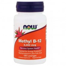 Витамин Б12 NOW Foods Methyl B-12 5000 mcg 120 Lozenges NF0493