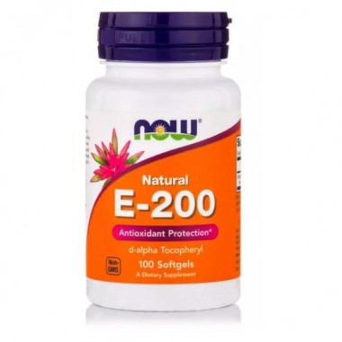 Витамин E NOW Foods Vitamin E-200 100 Softgels NF0825