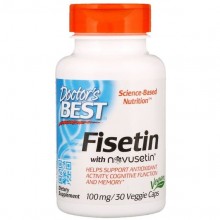 Комплекс для профилактики работы головного мозга Doctor's Best Fisetin with Novusetin 100 mg 30 Veg Caps DRB00227