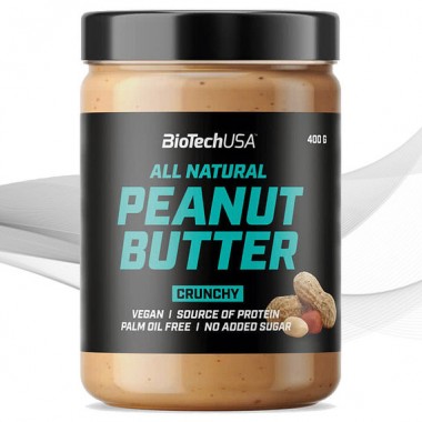 Заменитель питания BioTechUSA Peanut Butter 400 g /16 servings/ Crunchy