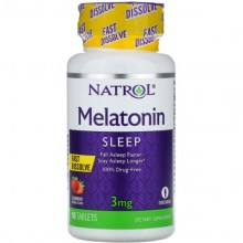 Мелатонин для сна Natrol Melatonin Fast Dissolve 3 mg 90 Tabs Strawberry Flavor NTL-06076 Мелатонин для сна Natrol Melatonin Fast Dissolve 3 mg 90 Tabs Strawberry Flavor NTL-06076