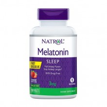 Мелатонин для сна Natrol Melatonin Fast Dissolve 3 mg 150 Tabs Strawberry Flavor Мелатонин для сна Natrol Melatonin Fast Dissolve 3 mg 150 Tabs Strawberry Flavor