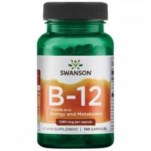 Витамин Б12 Swanson Vitamin B-12 500 mcg 100 Caps Витамин Б12 Swanson Vitamin B-12 500 mcg 100 Caps
