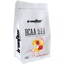 Аминокислота BCAA для спорта IronFlex BCAA Performance 2-1-1 1000 g /200 servings/ Strawberry Pineapple