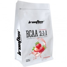 Аминокислота BCAA для спорта IronFlex BCAA Performance 2-1-1 1000 g /200 servings/ Strawberry