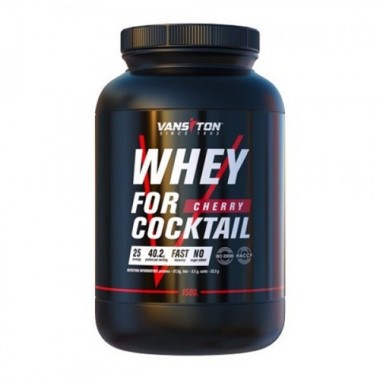 Протеин Vansiton Whey For Coctail 1500 g /25 servings/ Cherry