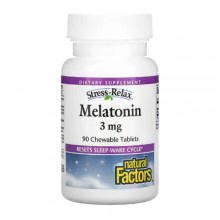Мелатонин для сна Natural Factors Stress-Relax Melatonin 3 mg 90 Chewable Tabs