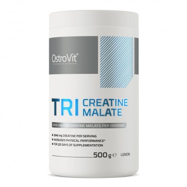 Креатин комплекс OstroVit TRI Creatine Malate 500 g /125 servings/ Lemon