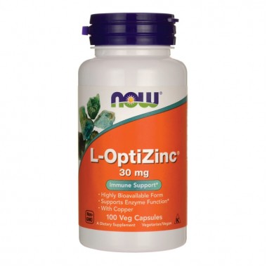 Микроэлемент Цинк NOW Foods L-OptiZinc 30 mg 100 Veg Caps