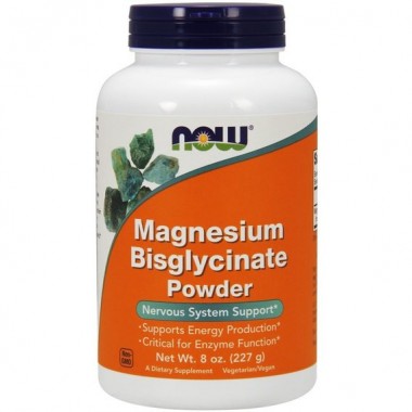 Микроэлемент Магний NOW Foods Magnesium Bisglycinate Powder 227 g /91 servings/ Pure Микроэлемент Магний NOW Foods Magnesium Bisglycinate Powder 227 g /91 servings/ Pure