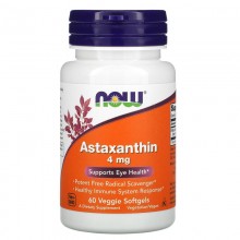 Астаксантин NOW Foods Astaxanthin 4 mg 60 Veg Caps Астаксантин NOW Foods Astaxanthin 4 mg 60 Veg Caps
