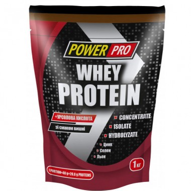 Протеин Power Pro Whey Protein 1000 g /25 servings/ Вишня