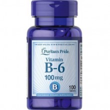 Пиридоксин Puritan's Pride Vitamin B-6 (Pyridoxine Hydrochloride) 100 mg 100 Tabs