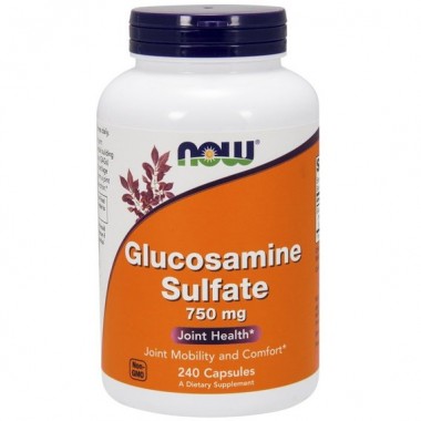 Препарат для суглобів та зв'зок NOW Foods Glucosamine Sulfate 750 mg 240 Caps