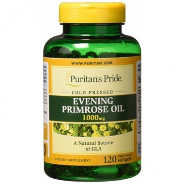 Масло вечерней примулы Puritan's Pride Evening Primrose Oil 1000 MG With GLA 120 Softgels