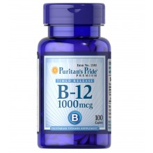 Вітамін Б12 Puritan's Pride Vitamin B-12, Timed Release Caplets 1000 mcg 100 Caplets