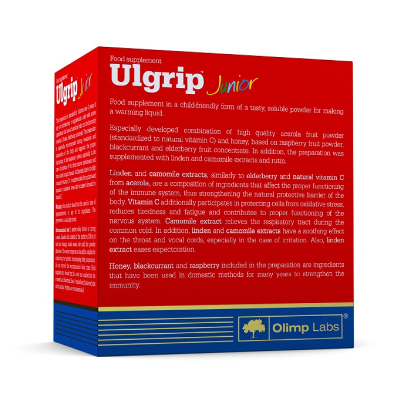 Натуральна добавка для спорту Olimp Nutrition Ulgrip Junior 10 х 6,5 g Raspberry