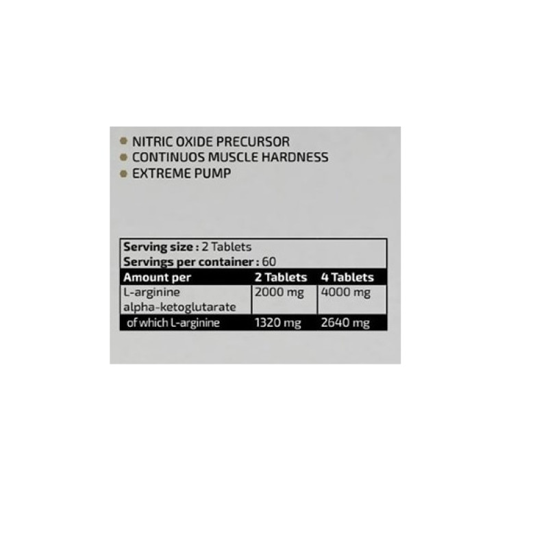 Аргінін для спорту Kevin Levrone Gold Arginine AKG 1000 120 Tabs