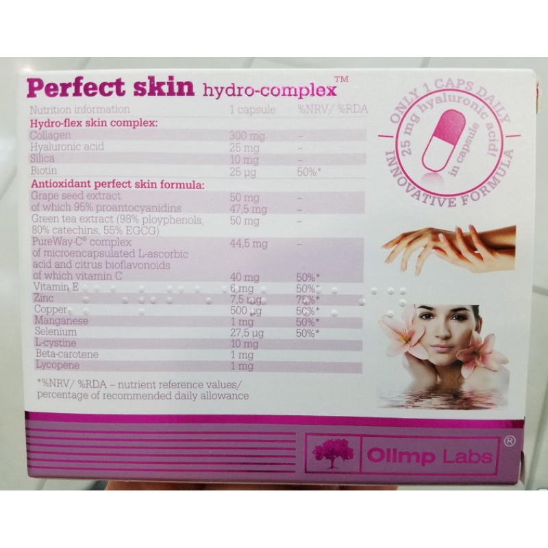 Комплекс для шкіри, волосся, нігтів Olimp Nutrition Perfect Skin Hydro 30 Caps