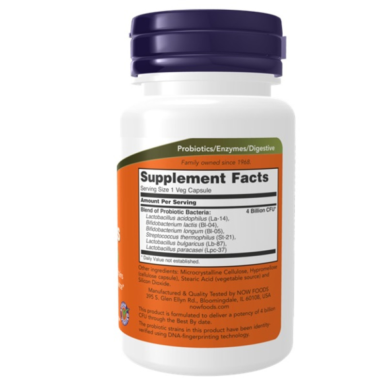 Пробіотик NOW Foods 4X6 ACIDOPHILUS 60 Veg Caps