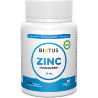 Мікроелемент Цинк Biotus Zinc Picolinate 22 mg 60 Caps BIO-530494