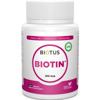 Біотин Biotus Biotin 300 mcg 100 Tabs BIO-530296