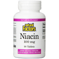 Ніацін Natural Factors Niacin 100 mg 90 Tabs