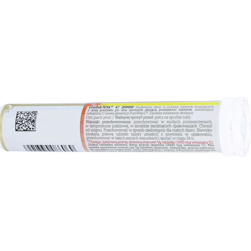 Вітамін C для спорту Olimp Nutrition Gold-Vit C 2000 20 effervescent tabs Lemon