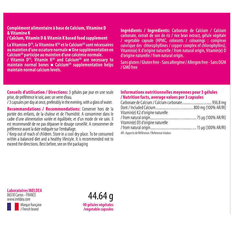 Комплекс для суглобів INELDEA SANTE NATURELLE OSTEOBIOL® 90 Caps