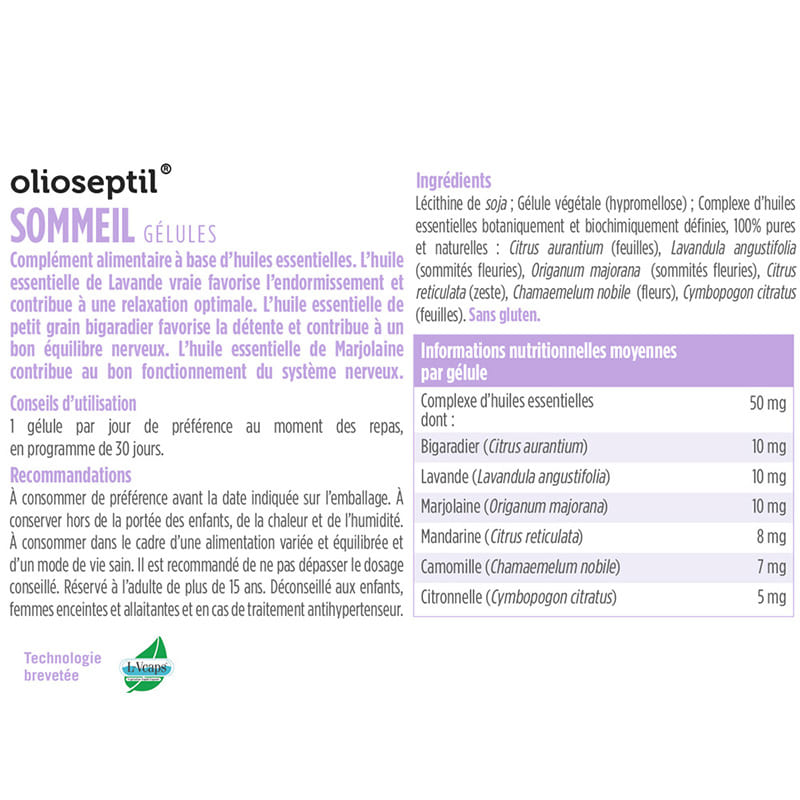Комплекс для сну OLIOSEPTIL Sommeil 30 Caps