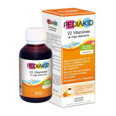 Суміш екстрактів Pediakid 22 Vitamins and minerals 250 ml /50 servings/ Orange Apricot
