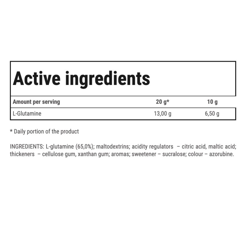 Глютамін для спорту Trec Nutrition Glutamine High Speed 400 g /20 servings/ Cherry Black Currant
