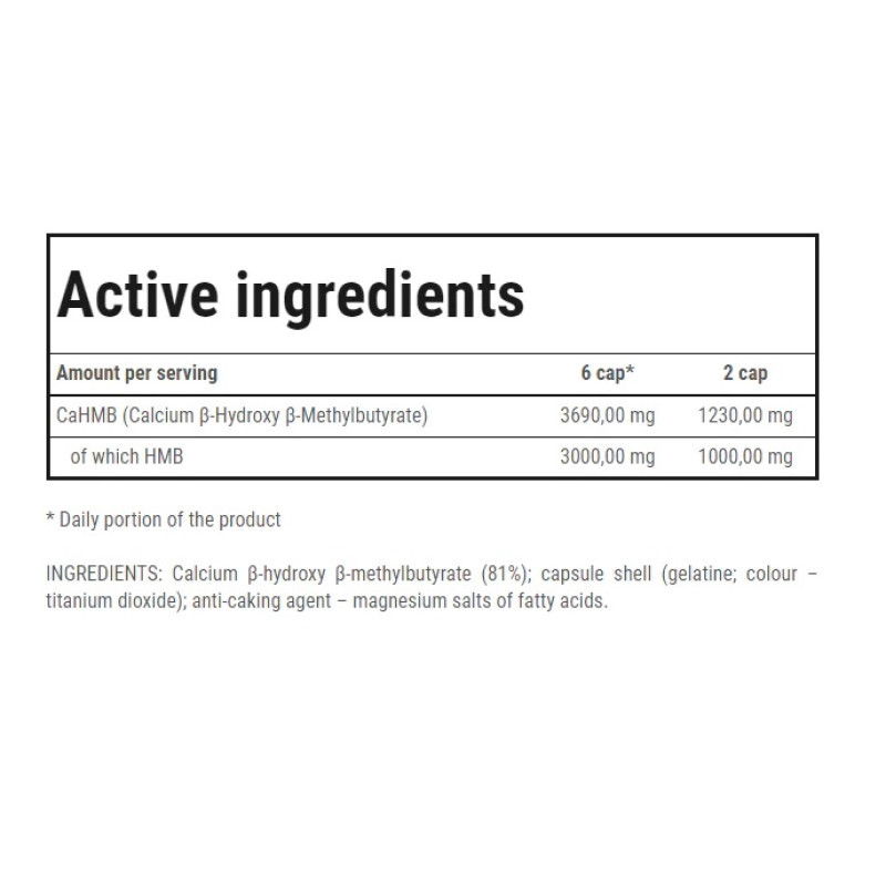 Амінокомплекс для спорту Trec Nutrition HMB 120 Caps