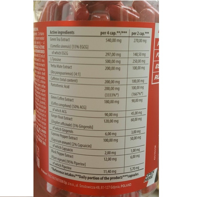 Комплексний жироспалювач Trec Nutrition Clen Burexin 90 Caps